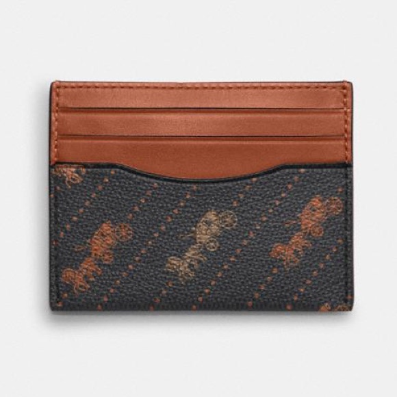 Coach Other - COACH Slim Id CardCase With Horse/Carriage Print